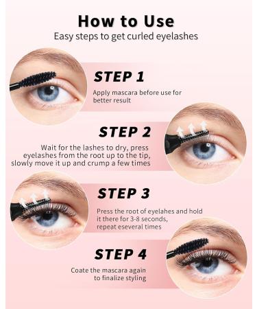 Buy Heated Eyelash Curlers | Mini Electric Eye Lash Curler with LED Display 3 Temp Settings & USB Rechargeable | Long-Lasting Curls for Women - International Shipping Available - Buy Online on GoSupps.com