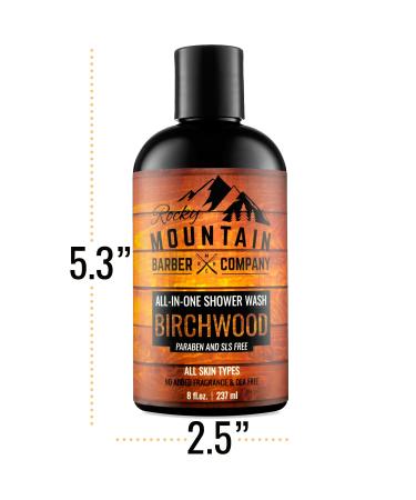 Rocky Mountain Birchwood All-In-One Body Wash & Shampoo - 8 oz - Buy Online on GoSupps.com