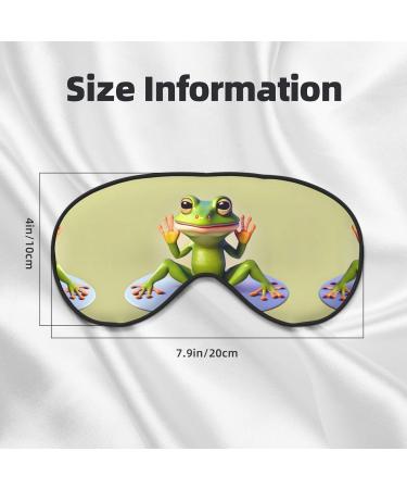 Funny Frog Yoga Eye Mask | Soft Adjustable Sleep Mask for Men & Women | Comfortable Nighttime Sleep Aid - Buy Online on GoSupps.com