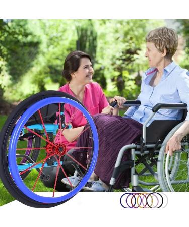 Wheelchair Handrim Covers 24-inch Rear Wheel Sports Wheelchair Cover Stylish Silicone Non-Slip Wear-Resistant Hand Push Cover Wheelchair Push Rim Cover (Color : 009 Size : 22in) 22in 009 - Buy Online on GoSupps.com