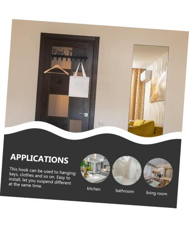 Cabilock Towel Hook Wall Mount Towel Rack Outdoor Towel Rack for Pool Modern Coat Hooks Wrought Iron Shelf - Buy Online on GoSupps.com