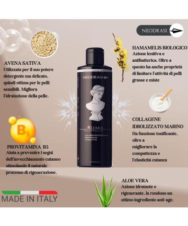 Neodrasi Lighting Micellar Water 250 ml Sensitive Cleansing and Removal Hypoallergenic Dermatologically Tested Ultra Sensitive Skin with Watermark Watermark Sea Collagen - Made in Italy - Buy Online on GoSupps.com