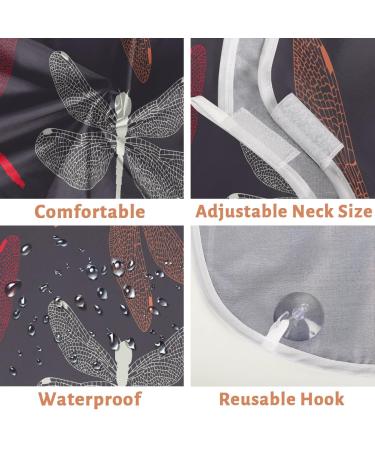Funny Dragonfly Beard Bib Apron - Non-Stick Waterproof Grooming Cape for Men with Suction Cups | Ideal Gift for Shaving & Trimming - Buy Online on GoSupps.com