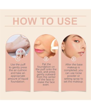 LXYDJPW Five Vitamin C Air Cushion Cream Air Cushion CC Cream Concealer Foundation Moisturizing Waterproof Brightening Foundation Suitable for All Skin Types - Buy Online on GoSupps.com