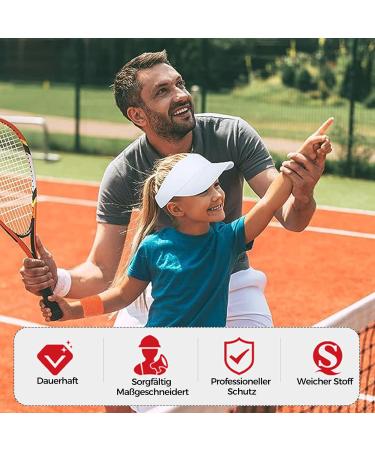 Viky 6-Piece Fitness Welding Bands for Kids | Absorbing Cotton Wrist Tapes for Football Basketball & Tennis | White Orange & Pink | 8cm x 8cm - Buy Online on GoSupps.com