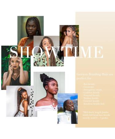 Gairyan Jumbo Braids Extension - 60cm Ombre Synthetic Hair for Box & Crochet Braids | Medium Brown Afro Braiding Hair (1 Piece) - Buy Online on GoSupps.com