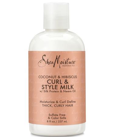 Shea Moisture Coconut Hibiscus Hold & Shine Moisture Mist & Curl & Style Milk 8oz Best International Shipping - Moisturizing Hair Care - Buy Online on GoSupps.com