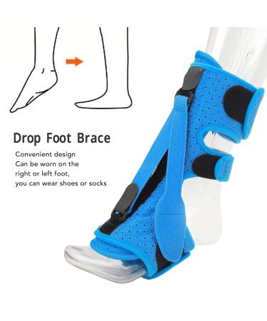 Socobeta Drop Foot Orthotic Brace - Universal Foot Drop Orthosis for Postoperative Recovery (Blue) | Best Shipping Worldwide - Buy Online on GoSupps.com