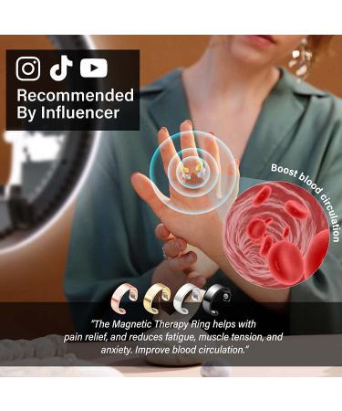 Lymphatic Drainage Ring Set - Pain Relief & Fatigue Reduction - Adjustable Therapy Rings for Men and Women - Buy Online on GoSupps.com