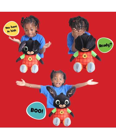 Bing Peek-A-Boo Talking Teddy Bear - Interactive Rabbit Sensory Toy for 10 Months+, 28cm Tall, Colourful Listen & Learn! - Buy Online on GoSupps.com