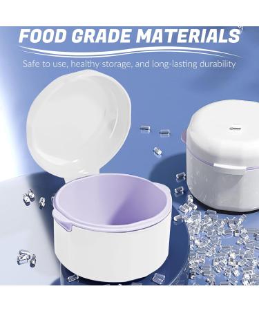 Alevi Braces & Denture Container: Portable Two-Storey Storage Box with Drainage for Retainers & Braces - Ideal for International Shipping - Buy Online on GoSupps.com