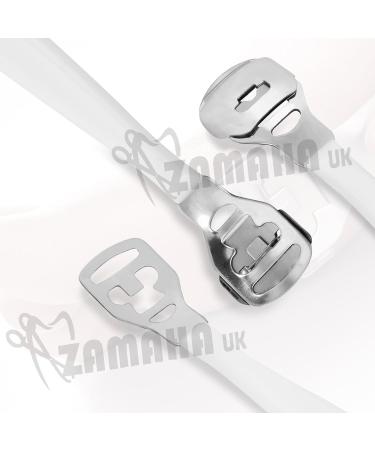 ZAMAHA UK Callus Remover Hard Skin Remover Foot Heel Shaver Pedicure Foot Scraper (PVC Plastic Handle) - Buy Online on GoSupps.com