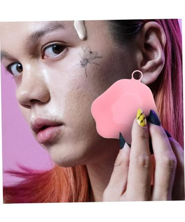 Angoily Silicone Cleansing Brush Handheld Face Scrubber Facial Cleaning Brush Facial Scrubber Exfoliator Manual Exfoliating Brush Blackheads Removing Scrubber Mat Frosted Pink Silica Gel - Buy Online on GoSupps.com