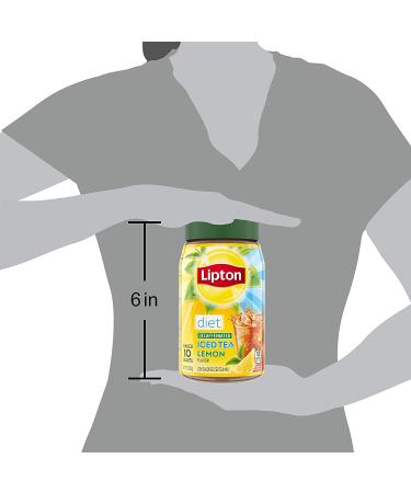 Lipton Diet Decaf Lemon Iced Tea Mix - Sugar-Free, Caffeine-Free Black Tea Mix (4 Pack, Makes 10 Quarts) - Buy Online on GoSupps.com
