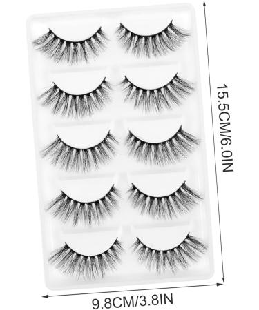 POPETPOP 5 Pair Luxury False Eyelashes Extension False Eyelashes Reusable Fake Eye Lashes Cruelty- Long False Eye Lashes Fakes Eyelash Magnetic Thick Eyelashes 3d Extend Luxurious - Buy Online on GoSupps.com