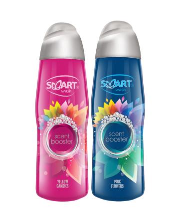 Smart Wash Wash PARFUM for all textiles scent booster fragrance beads for laundry 500g even for sports clothing laundry maintenance for mild fragrance that lasts for a long time feel the delicate fragrance pink flowers + yellow Candies