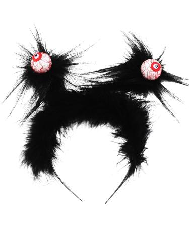 Halloween Costume Headband - Exquisite Eyeball Design Hair Hoops Hair Decor Exquisite Blood Eyeballs Headwear Horror Big Eye Ball Hair Hoop For Stage Performance And Masquerade Black One Size - Buy Online on GoSupps.com