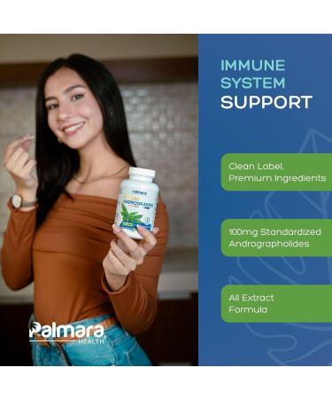 Palmara Health Premium Andrographis Paniculata Extract 2 Pack - 1,200mg (100mg Andrographolides) per Serving, Non-GMO, Vegan, Gluten Free 240 Count (Pack of 1) - Buy Online on GoSupps.com