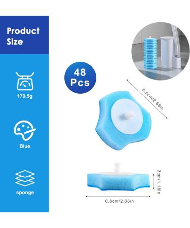 Dewedrt Disposable Toilet Cleaning System Disposable Toilet Flushable Refill Brush Flushable Refills - 48 Refills - Buy Online on GoSupps.com