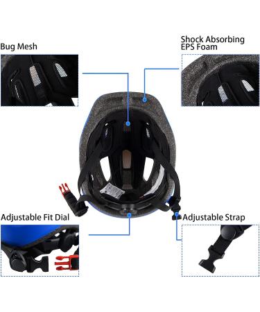 Kids Bike Helmet - Adjustable Toddler Boys & Girls Helmet, Lightweight for Ages 1-8, Navy Blue XS 48-50cm - Buy Online on GoSupps.com