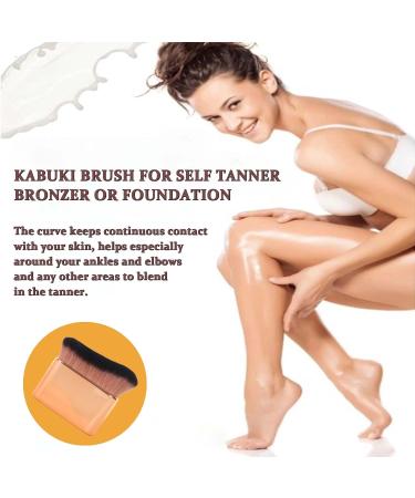 Tanning Brush - Fake Tan Brush for Body - Rose Gold Kabuki Foundation Brush - Self Tanning Brush Applicator Soft Dense Blending Brush - Face Brush for Liquid Powder Makeup - Buy Online on GoSupps.com