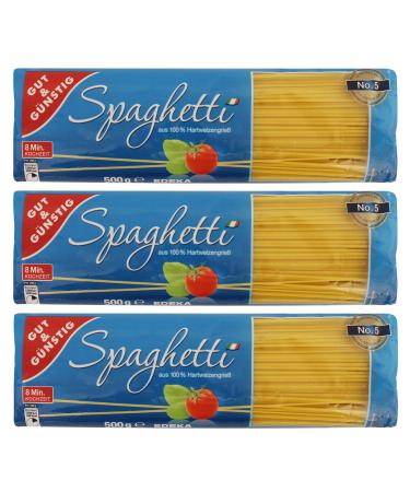 Edeka 3 x 500g Spaghetti Pasta