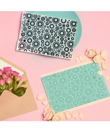 Rainmae 8 Pieces Plastic Embossing Folders - Heart & Gear Stripe Stencil for Card Making and Scrapbooking - DIY Craft Decoration - 5.9x4.1 Inch - Buy Online on GoSupps.com