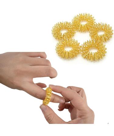 Buy Bassulouda 40 Pieces Spiky Sensory Finger Rings - Acupressure Ring Set for Stress Relief & Massage - Ships Internationally - Buy Online on GoSupps.com
