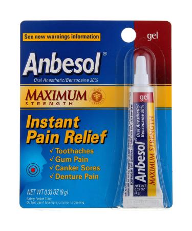 Anbesol Gel Maximum Strength 0.33 oz ( 6 pack)