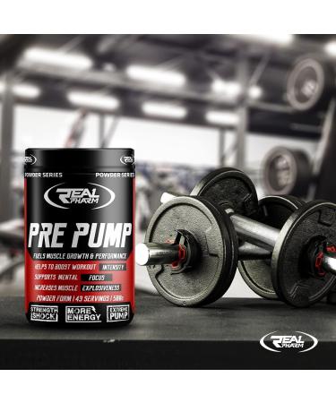 Real Pharm Pre Pump 500g Instant Pre Workout Amino Acids (Kiwi Uva) - Buy Online on GoSupps.com