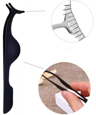 JUNGEN Artificial Eyelash Applicator & Curler - Black | Easy False Eyelash Application for Stunning Eyes - Buy Online on GoSupps.com