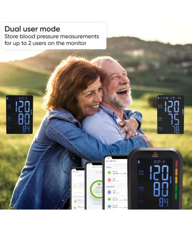 Dario Blood Pressure Monitor Gen2 - Digital BP Machine with Large Backlit Display and Large Cuff for Accurate Home Use - Buy Online on GoSupps.com