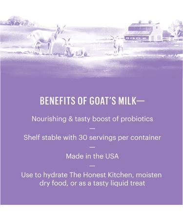 The Honest Kitchen Instant Goat's Milk for Dogs - Probiotic-Rich Dog Supplement 5.2oz - Buy Online on GoSupps.com