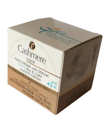 CASHMERE CARE FACE CREAM WITH SERUM 2 IN 1 DAY/NIGHT AND EYE CREAM 45+