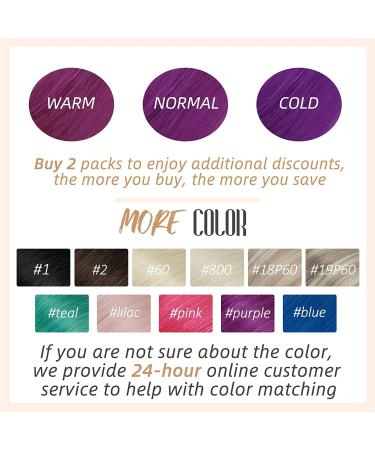 Runature Keratin Extensions - Real Hair U Tip Purple Fusion Extensions 55cm (22 inch) - 25g 25 Strands - Buy Online on GoSupps.com