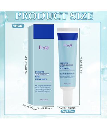 Henjunu Hydrating gel cream 50 g gel moisturizer for face oilfree moisturizer with electrolytes to hydrate balance and smooth the skin - Buy Online on GoSupps.com