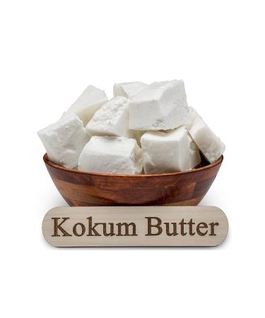 Raw Kokum Butter 1 lb. Bar - 100% Pure Natural for Skin, Body & Hair Moisturizing - Ideal for DIY Creams, Balms, Lotions, & Soap Making - Buy Online on GoSupps.com