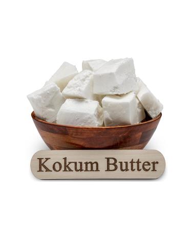 Raw Kokum Butter 16 oz - 100% Pure Natural Moisturizer for Skin Hair DIY Creams & Soaps - Food Grade Jar - Buy Online on GoSupps.com