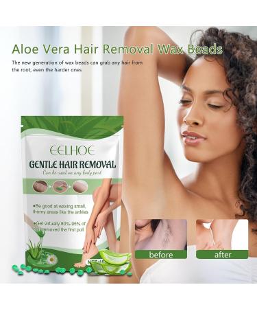 Pearl Wax for Sensitive Skin | Hard Wax Beans for Coarse Hair Removal - Ideal for Face Eyebrows Legs Bikini & Brazilian Waxing - Buy Online on GoSupps.com