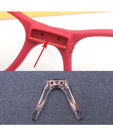Wekiva Replacement Nose Cushion Holder for Glasses | Metal Nose Bridge & Silicone Padding | Universal Repair Set for Plastic Frames - Buy Online on GoSupps.com
