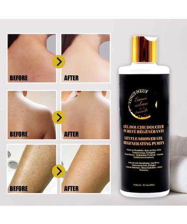 VINGT-NEUF Brightening Shower Gel |Natural Hydrating Body Wash with Glutathione Goji Berry & Niacinamide |Moisturizing Body Wash for Sensitive Skin |Anti-Aging & Radiance Boosting Shower Gel (300ml) - Buy Online on GoSupps.com