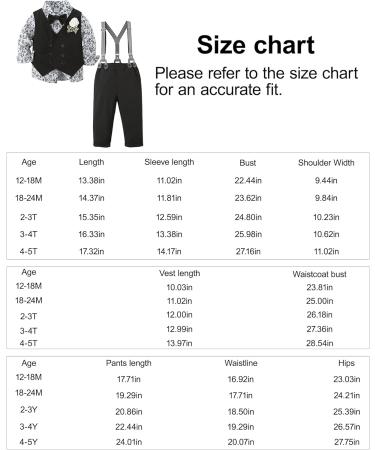 ZOEREA Baby Boy Gentleman Tuxedo Outfit Set | Formal Wedding Attire 2-3 Years Black - Buy Online on GoSupps.com