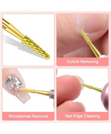 CGBE Nail Miller Attachments - Wolframcarbid Bits for Nail Care | 3/32 Inch Cone Shape Milling Cutter for Dead Skin & Rhinestones - Buy Online on GoSupps.com