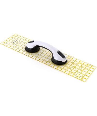Dritz Omnigrid Double Suction Cup Ruler Grip - White | Secure Your Ruler for Accurate Cuts - Buy Online on GoSupps.com