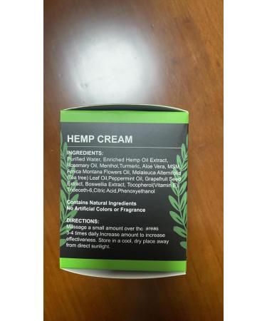 8 fl oz JUYIHEAL Natural Instant Hemp Cream - Maximum Strength Arnica MSM Turmeric Menthol & Aloe - Soothing Hemp Oil Gel for Pain Relief - Buy Online on GoSupps.com