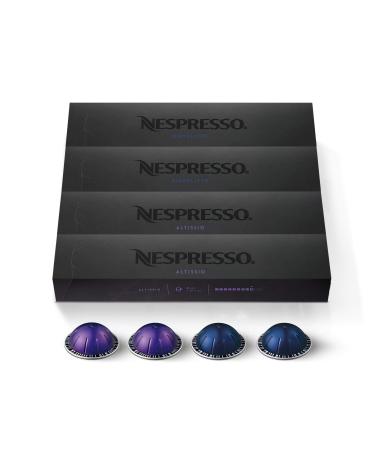 Nespresso Capsules VertuoLine, Espresso, Bold Variety Pack, Medium and Dark Roast Espresso Coffee, 40 Count Coffee Pods, Brews 1.35 Ounce, 10 Count (Pack of 4) Espresso, Variety Pack