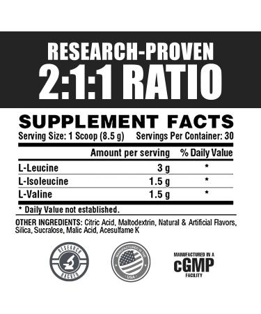 Nutrex Research BCAA Powder 6000 | 6g BCAAs Amino Acids | Proven 2:1:1 Ratio for Muscle Recovery | Fruit Punch, 30 Servings - Buy Online on GoSupps.com