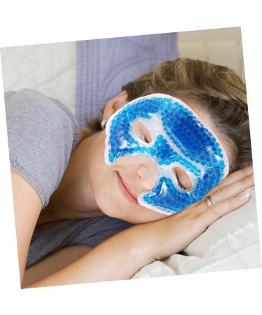 Ipetboom Pvc Shading Ice Sleep Eye Cooling Eye Patch For Sleeping Cooling Eye Pads Cold Hot Compress Eye Shades for Sleep Facial Ice Valid Bead Gel To Sleep 20x10.5x0.8cm Blue - Buy Online on GoSupps.com
