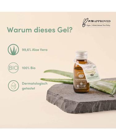 Aloe Vera Gel 99.6% Bio - Vegan Face Hair & Body Care | 4PeopleWhoCare - 50ml After Sun Gel Certified Natural Cosmetics - Buy Online on GoSupps.com