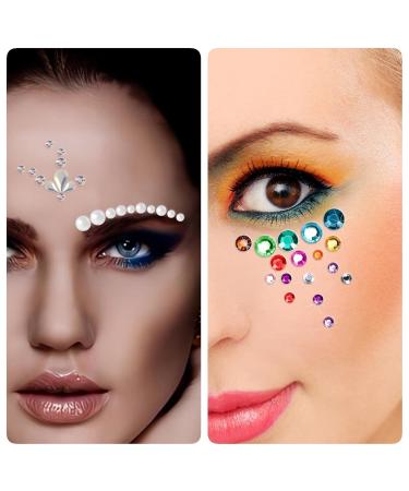Face Gems - 6 Sheets Self-Adhesive Rhinestones for Makeup & Body | Perfect for Parties & DIY Crafts - Buy Online on GoSupps.com
